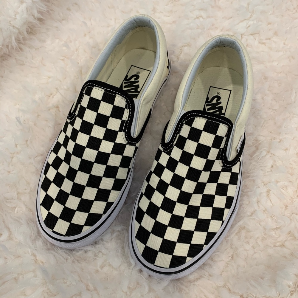 B&W Checkered Vans